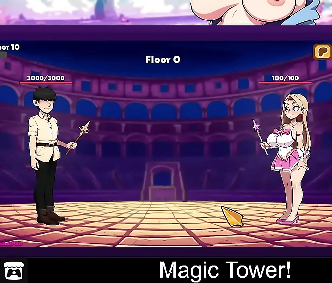 Revel in the Sensual Spell of the Luscious Enchantress at the Top of the Magic Tower! Exclusive JAV Scene!