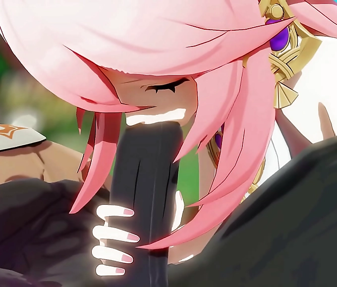 Yae Mikos Ultimate Cock Craving for Hilichurls Mammoth Rod