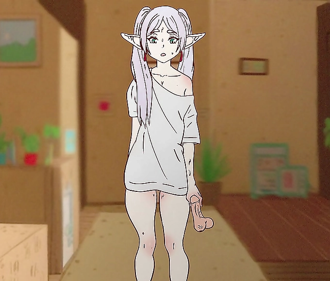 Shower of Sexual Pleasure: Frieren's Ass Trapped in Sticky Cum and Fucked by StarkFern in Hentai Cartoon Parody