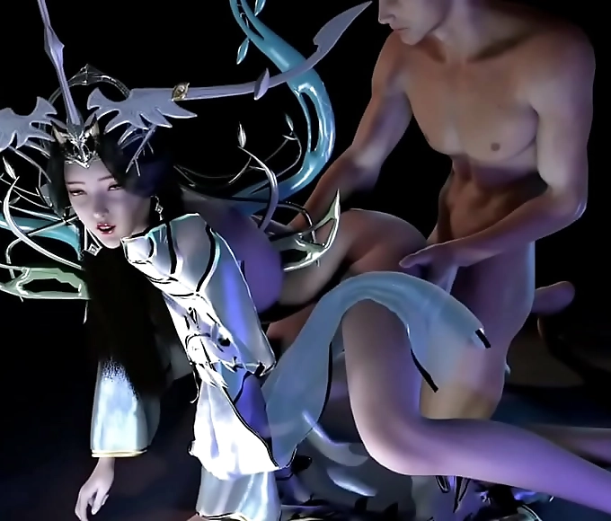 Japanese Hentai 3D - 108 Goddess Episode 42: Queen Gets Luscious Threesome Treatment!