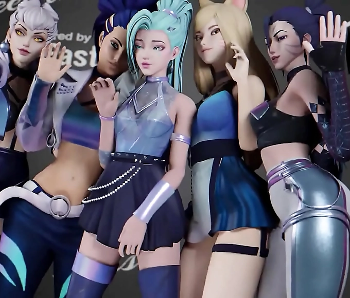 JAV Unleashes KDA's Akali in a Steamy, Uncensored Hentai Fuckfest Backstage at League of Legends