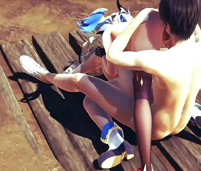 Indulge in the Luscious Allure of Genshin Impact Hentai 3D- Theesome! A Boy Fucking and Doing Cunnilingus to Barbara and Ganyu in Japanese Manga Anime Game Porn Video