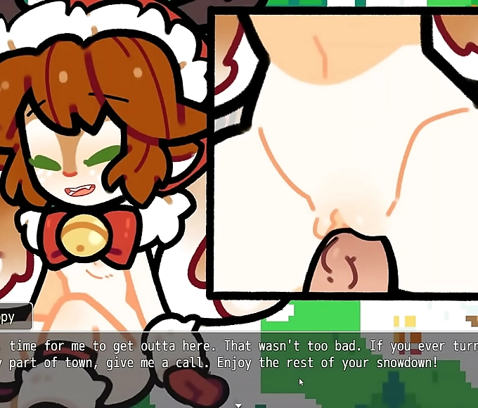 Japanese Luscious Enchantress Gets Completely Covered in Hot Cum for Christmas - PornPlay Hentai Game Ep